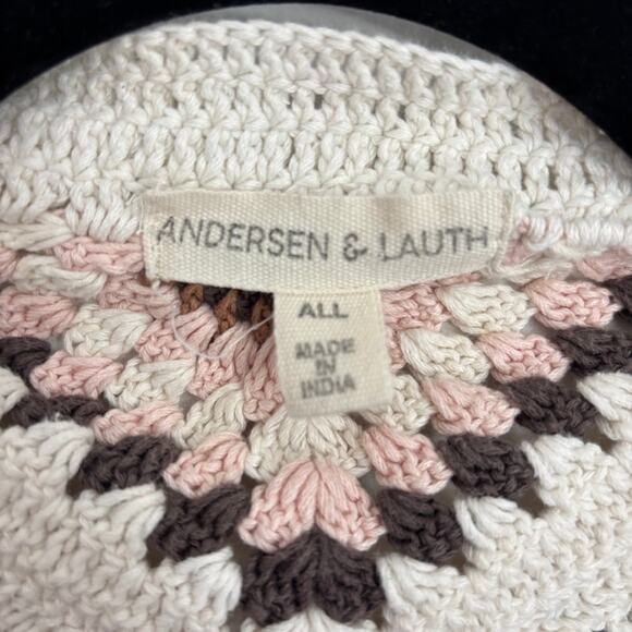 NWOT Andersen & Lauth Anthropologie Crochet Knit Cardigan Bell Sleeve OS - Picture 4 of 7